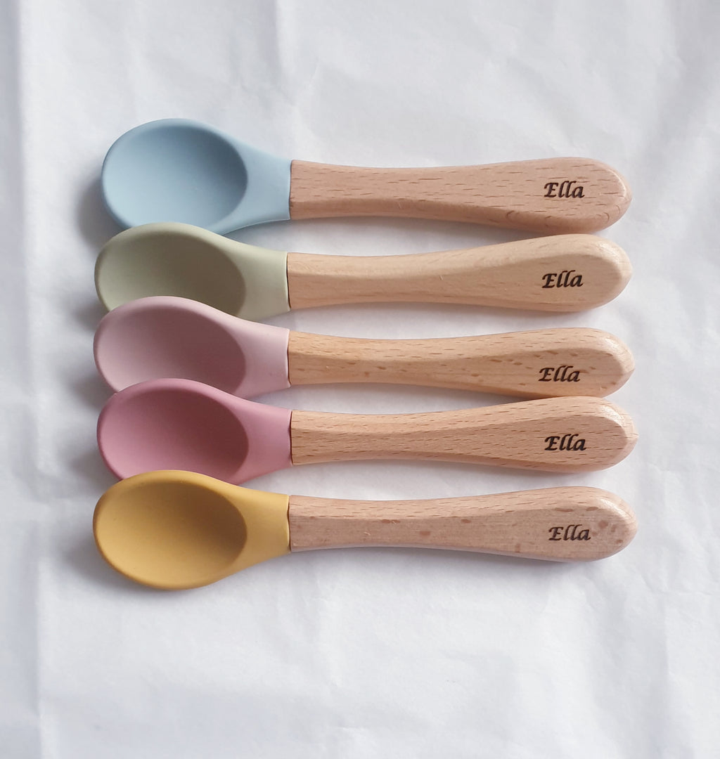 Dinosaur Children Plate with Custom Spoon