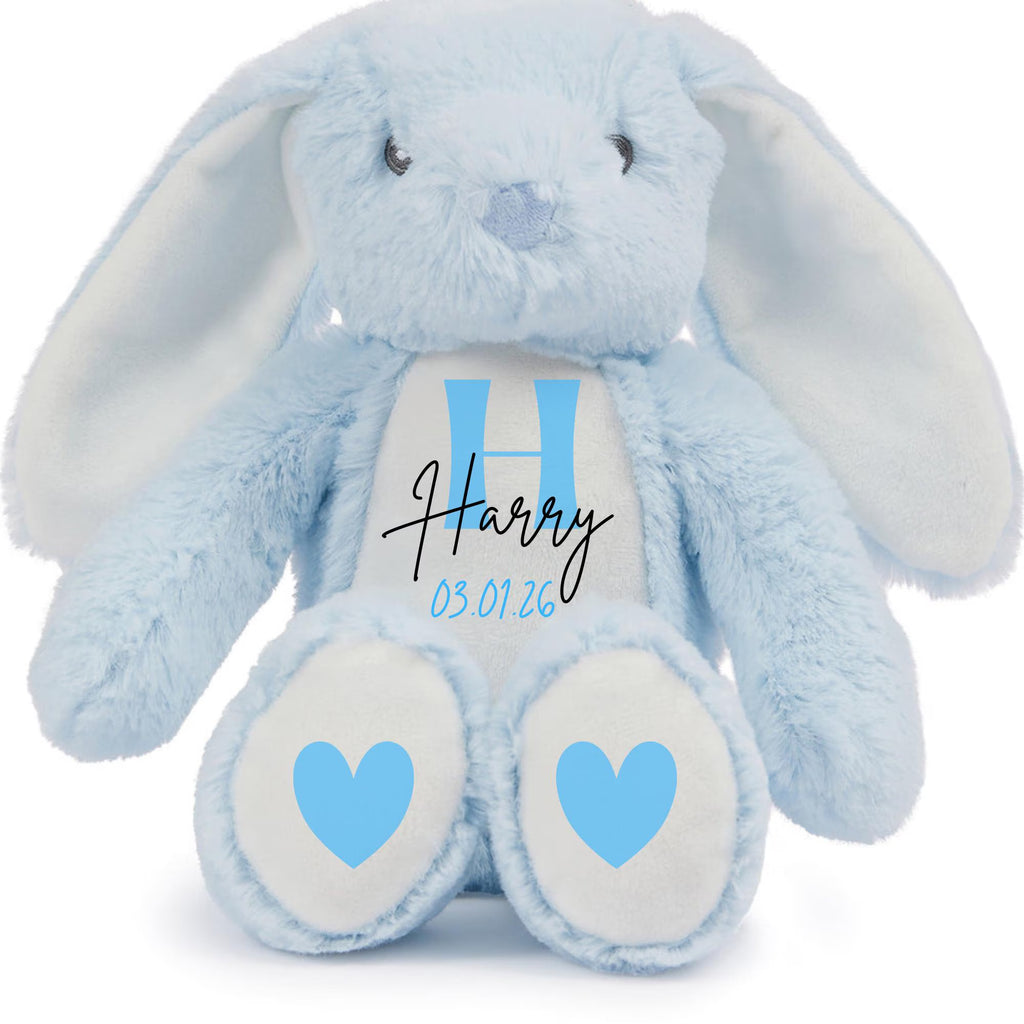 Personalised Plush Bunny Toy  Baby Gift