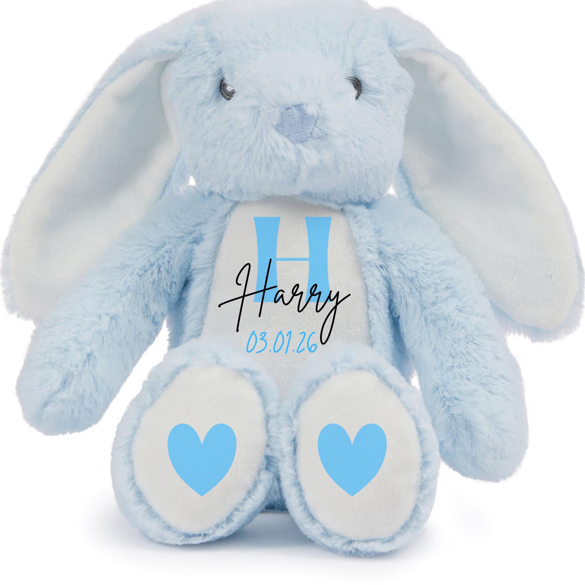 Personalised Plush Bunny Toy  Baby Gift