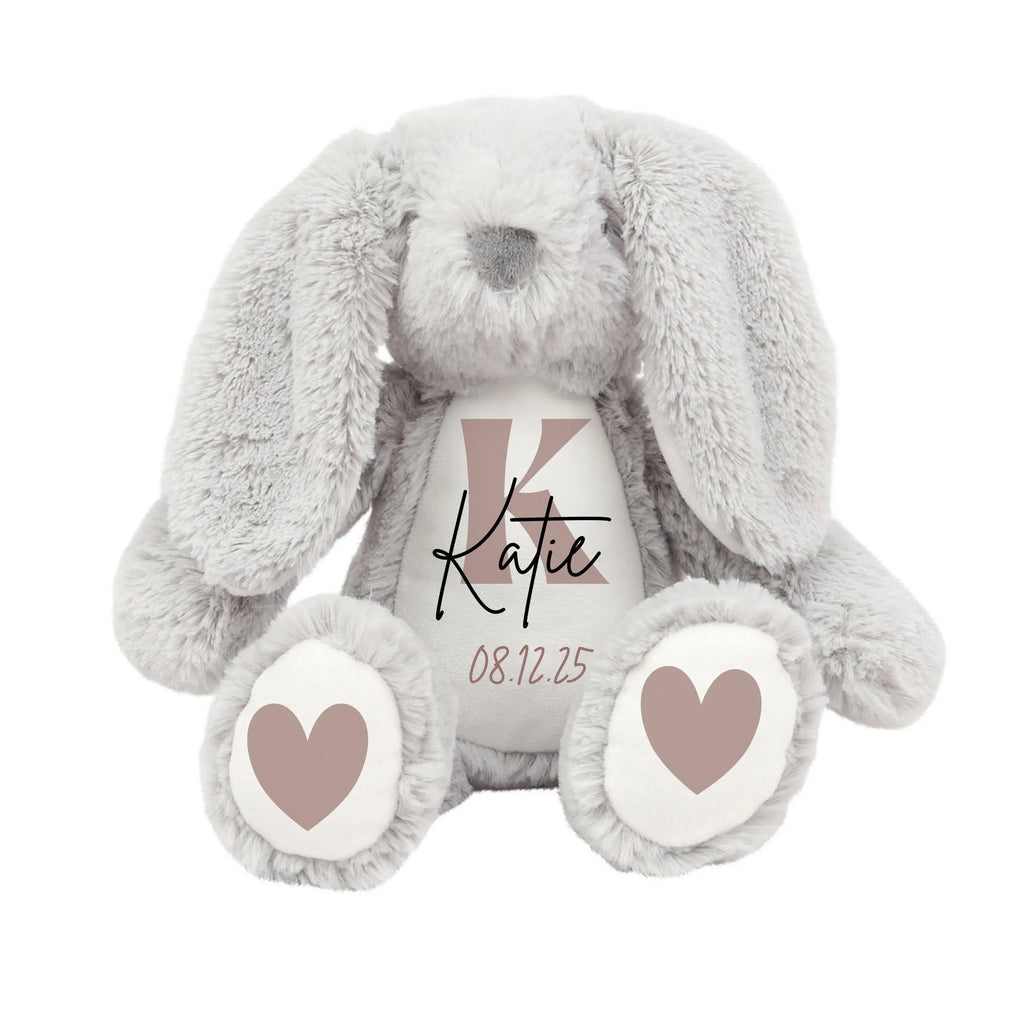 Personalised Plush Bunny Toy  Baby Gift