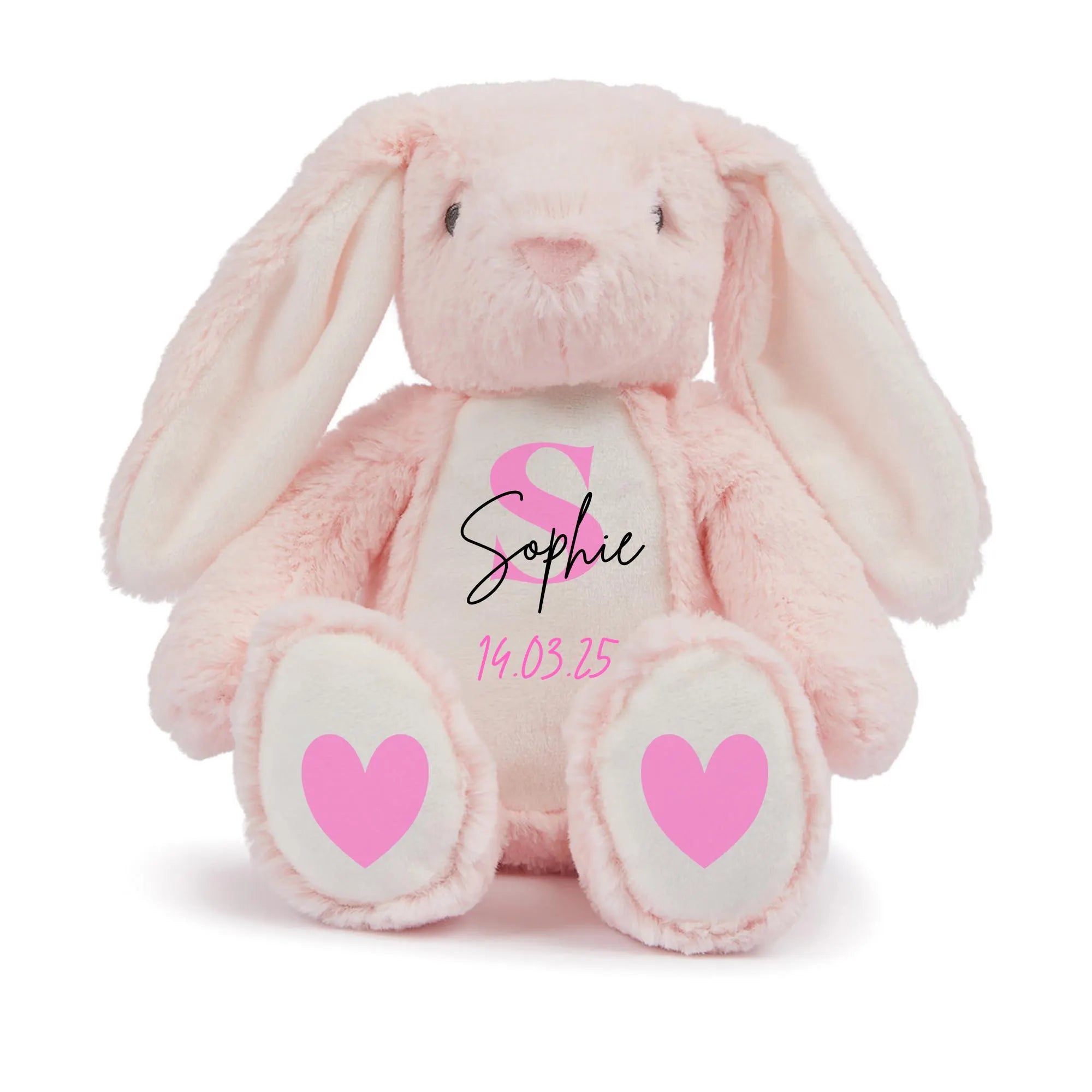 Personalised Plush Bunny Toy  Baby Gift