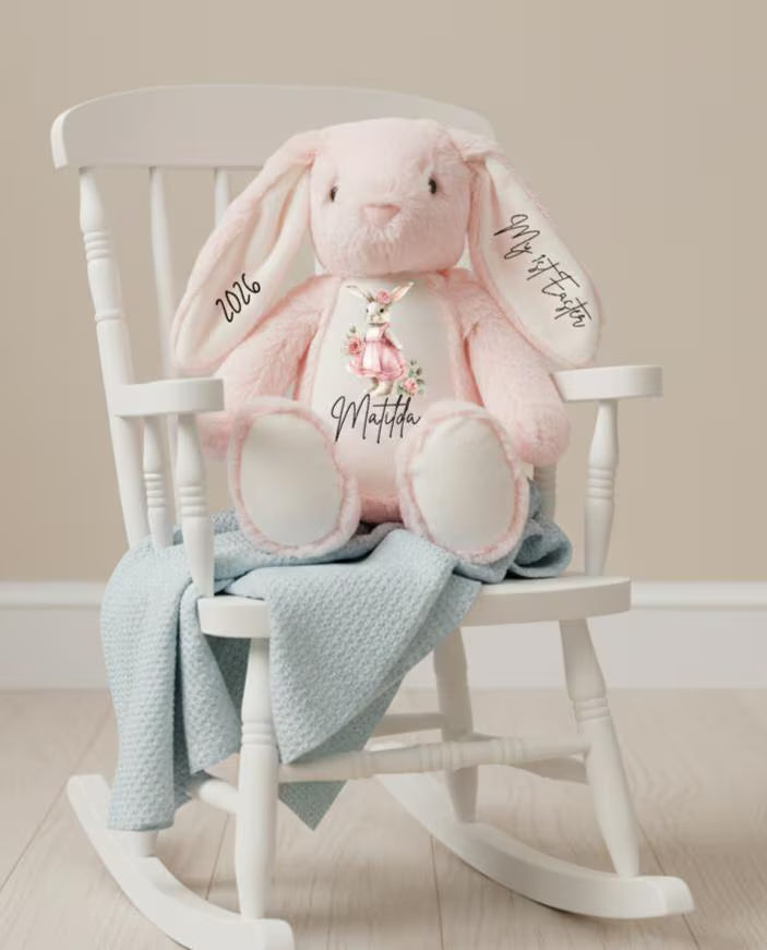 Personalised Plush Bunny First Easter gift