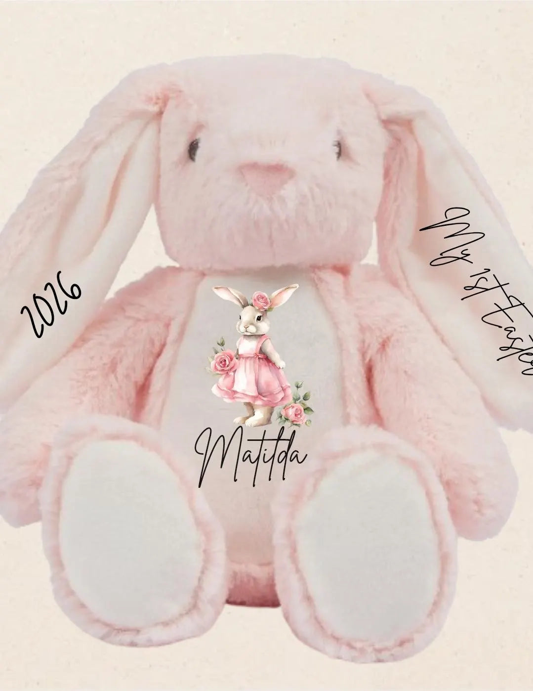Personalised Plush Bunny First Easter gift
