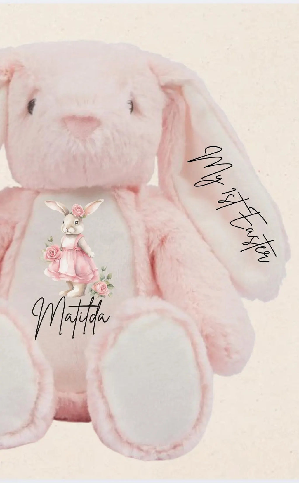 Personalised Plush Bunny First Easter gift