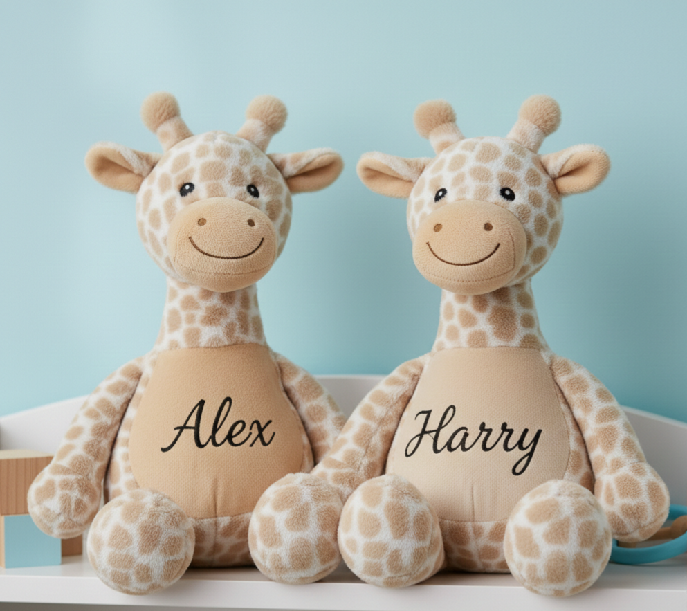 Personalised Giraffe Soft Toy
