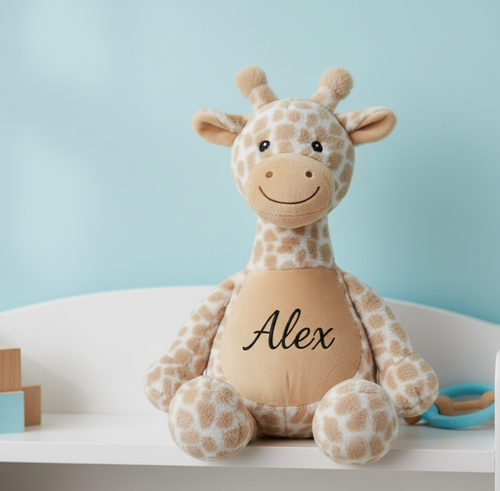 Personalised Giraffe Soft Toy
